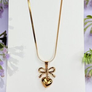 Heart bow Necklace