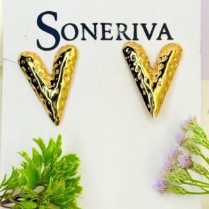 Golden Heart Earring