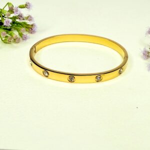 Gold Crystal Bangle