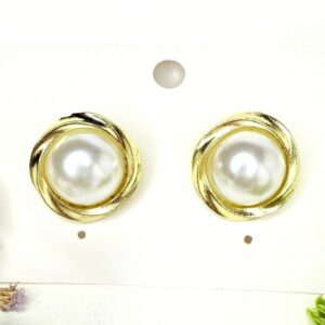 Golden Pearl Studs