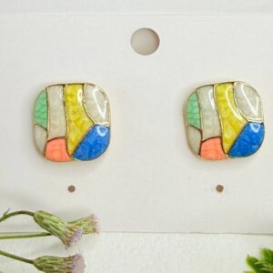 Mosaic Enamel Studs