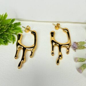 Dripping Gold Hoops