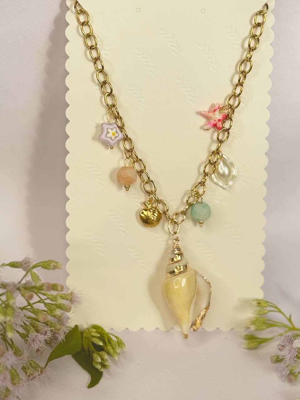 Seashell Charm Necklace